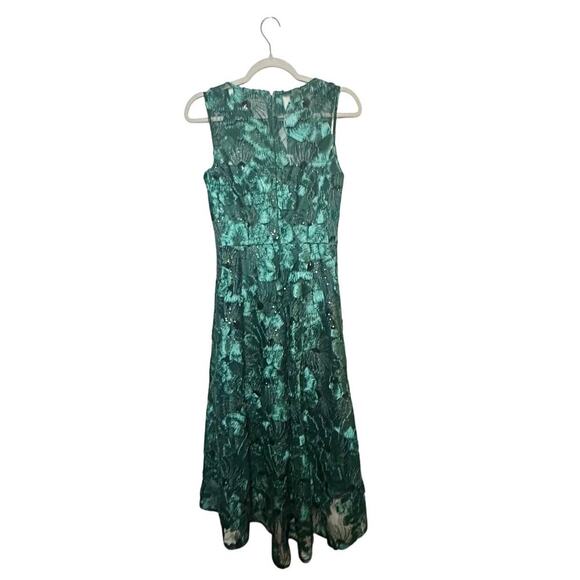 Alex Marie Eloise Embroidered A-Line Dress Fern Green Size 2 NEW - Picture 2 of 5